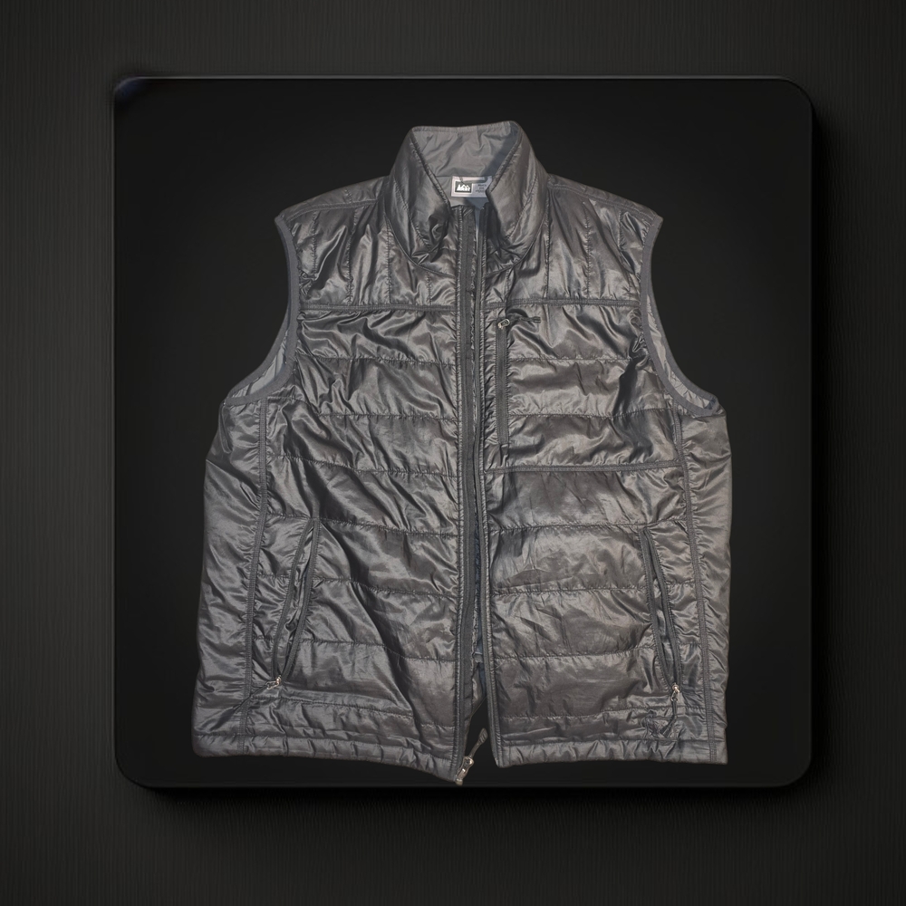 REI Men's Charcoal Puffer Vest